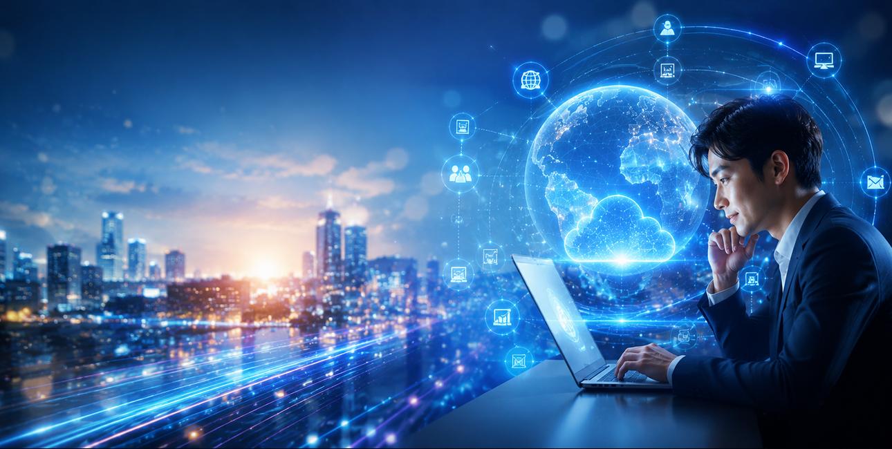 Modern workplace technology visual from the Net Bright Modern Workplace solution